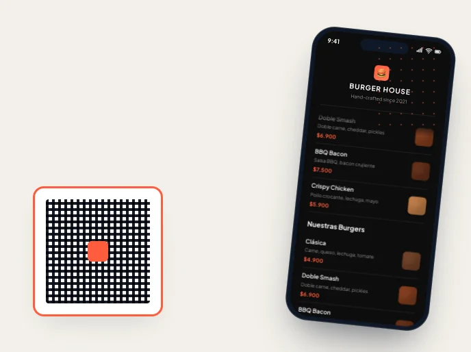 Demo menú QR para restaurante